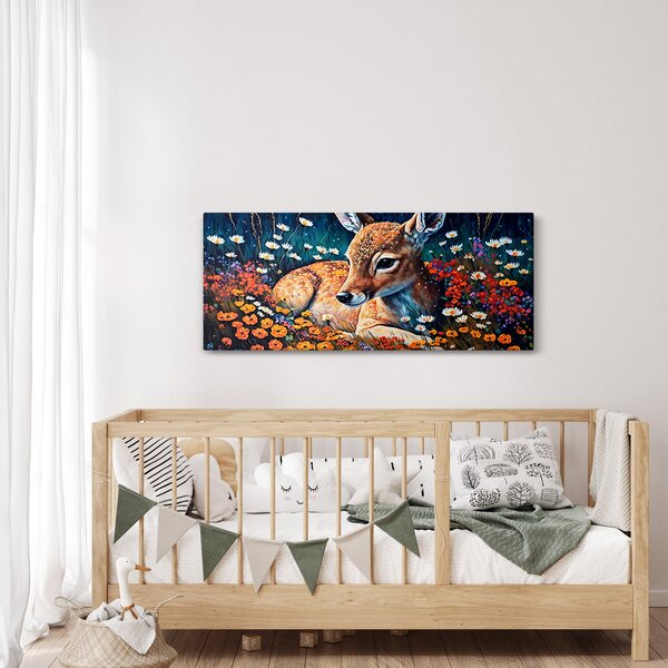 Tablou - Cerb pictat (120x50 cm)