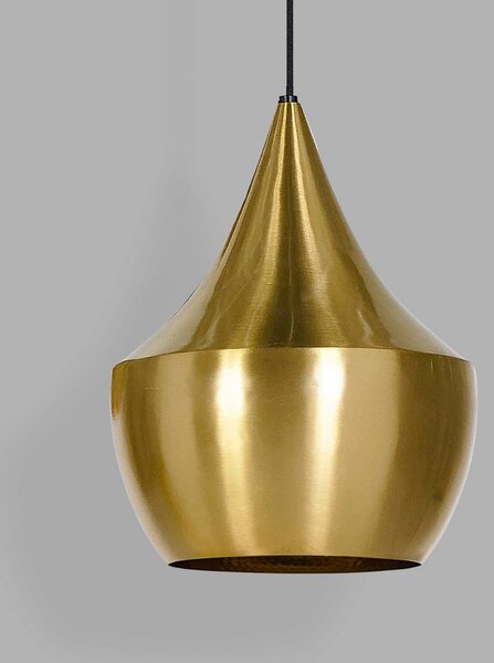 Lustră Pendul Tom Dixon, Beat, reglabil, Auriu / Alamă, Camera de zi, Alamă, Design