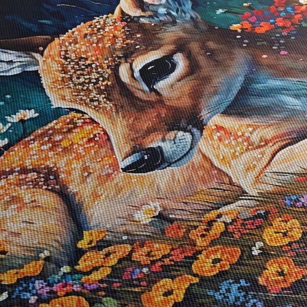 Tablou - Cerb pictat (70x50 cm)