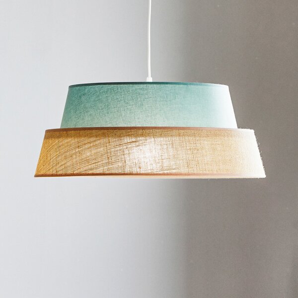 Duolla Euluna Galaxy Soft Nature lampă suspendată gri/maro, reglabil, Maro / Rugină, Camera de zi / sufragerie, Țesătură / Textil, Modern