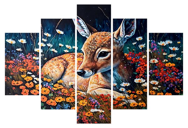 Tablou - Cerb pictat (150x105 cm)