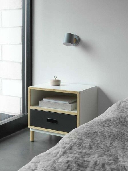 Lampă de perete Normann Copenhagen, Negru, Camera de zi, Metal