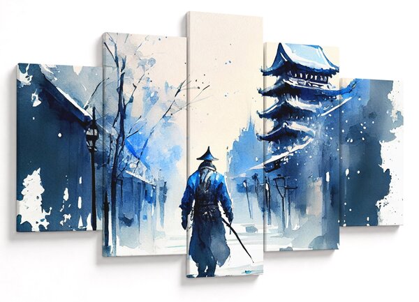 Tablou - Samurai, aquarel (150x105 cm)