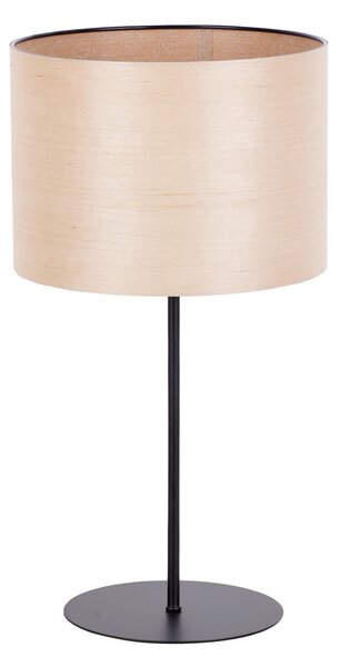 Envostar Lampă de masă din furnir, simplu Ø 25 cm, Lemn, Camera de zi / sufragerie, Lemn, Modern
