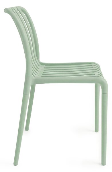 Set de gradina TREGO ISLAND - 2 scaune si masa rotunda ø 60 cm, verde
