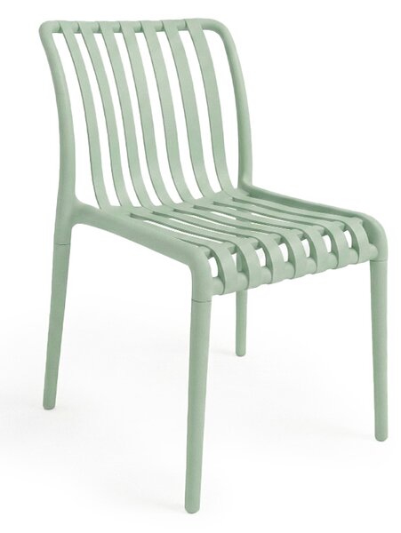 Set de gradina TREGO ISLAND - 2 scaune si masa rotunda ø 60 cm, verde