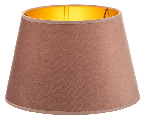 Duolla Abajur Cone înălțime 18 cm, roz/auriu, Roz / Rosé, Țesătură / Textil