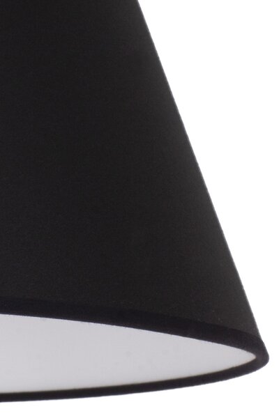 Duolla Abajur Sofia Înălțime 25 cm, negru/alb, Negru, Țesătură / Textil
