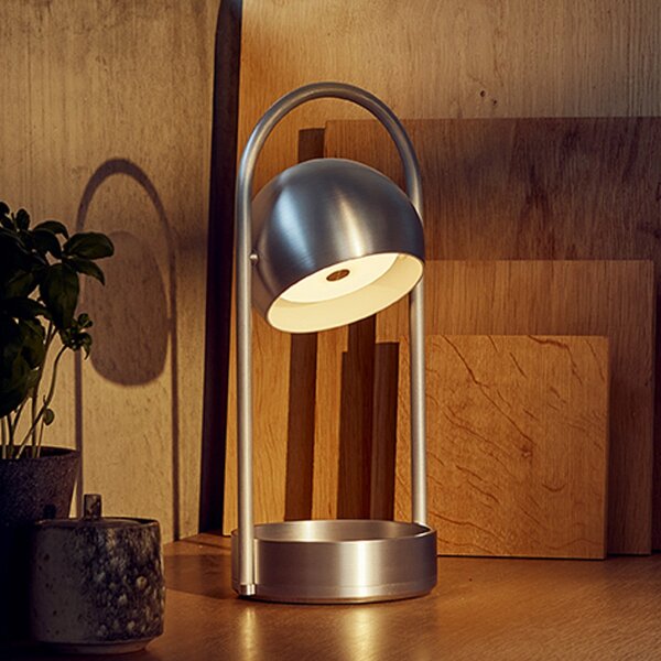 Lampă de masă FRANDSEN, Ball Portable, reglabil, Metalic, Camera de zi, Metal