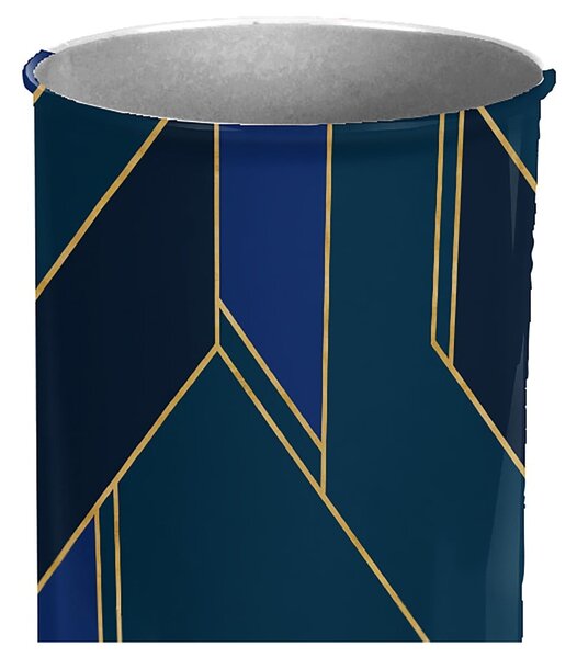 Perie de WC albastru-închis din metal Achille – douceur d'intérieur