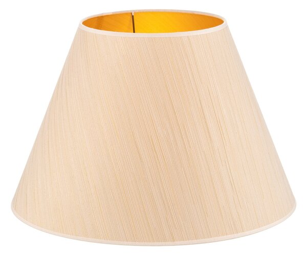 Duolla Abajur Sofia Înălțime 31 cm, alb/auriu cu dungi, Alb, Țesătură / Textil
