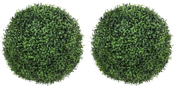 HOMCOM Plante Decorative Artificiale din Buxus cu 682 de Frunze, Rezistente la UV, Înălțime 42 cm | Aosom Romania