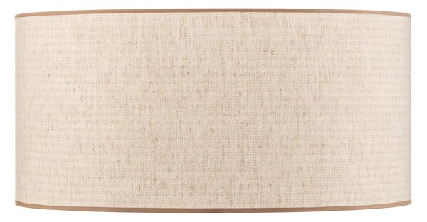 Duolla Abajur Roller, ecru, iută, Ø 50 cm, înălțime 24 cm, Țesătură / Textil