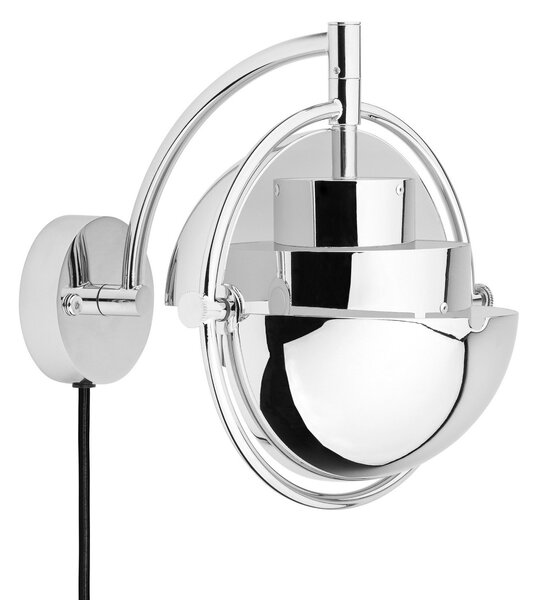 Lampă de perete GUBI, Multi-Lite, reglabil, Gri, Camera de zi, Alamă, Design