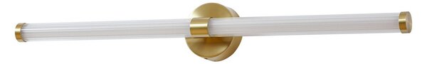 Lampă de perete Lucande, Melisa, Auriu / Alamă, Baie, Sticlă, Modern