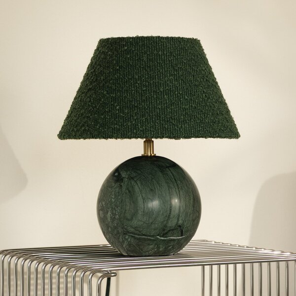 Lampă de masă Globen Lighting, Verde, Camera de zi, Țesătură / Textil, Design