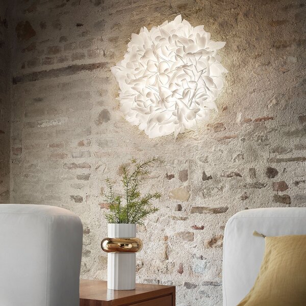 Lampă de perete Slamp, Veli, reglabil, Alb, Camera de zi, Plastic, Design