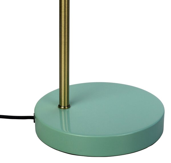 Dyberg Larsen Ocean lampă masă curry/alamă/turcoaz, Galben, Studiu / Birou, Metal