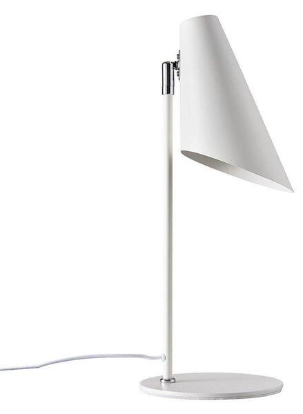 Dyberg Larsen Cale lampă de masă din metal albă, Alb, Camera de zi / sufragerie, Metal, Scandinavă