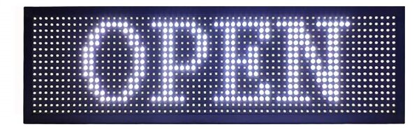 Panou Led de Interior Programabil/Reclama Luminoasa 100x20 ALB
