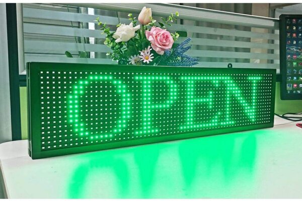 Panou Led de Exterior Programabil/Reclama Luminoasa 100x40 VERDE