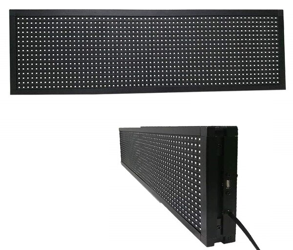 Panou Led de Exterior Programabil/Reclama Luminoasa 200x40 RGB text color si WIFI