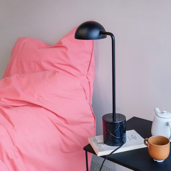 Dyberg Larsen Marble lampă de masă, Negru, Camera de zi / sufragerie, Piatră, Scandinavă