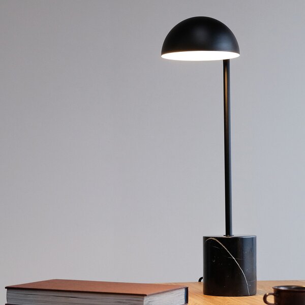 Dyberg Larsen Marble lampă de masă, Negru, Camera de zi / sufragerie, Piatră, Scandinavă