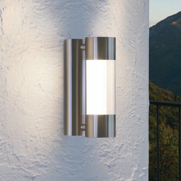 EGLO Aplică LED pentru exterior Robledo din oțel inoxidabil, Metalic, Metal, Modern