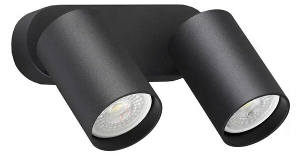 Ideal Lux - Aplică LED de perete DYNAMITE 2xGU10/7W/230V CRI 90 negru