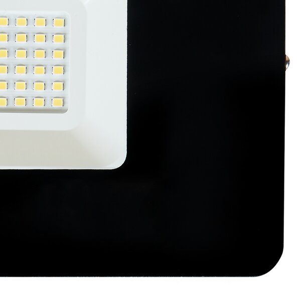 EGLO Proiector LED de exterior Faedo 3, negru, 30W, Negru, Metal, Modern