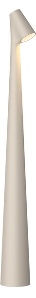 Vibia Lampa de masă cu baterie LED Africa, înălțime 45 cm, bej deschis, reglabil, Bej, Camera de zi / sufragerie, Metal, Design