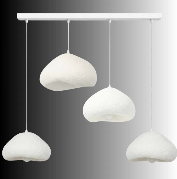 Brilagi - Lampă suspendată WABI SABI 4xE27/40W/230V albă