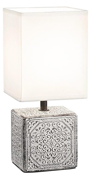 Ideal Lux - Lampă de masă KALI 1xE14/40W/230V alb/gri