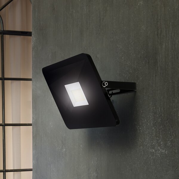 EGLO Proiector LED de exterior Faedo 3, negru, 50W, Negru, Metal, Modern