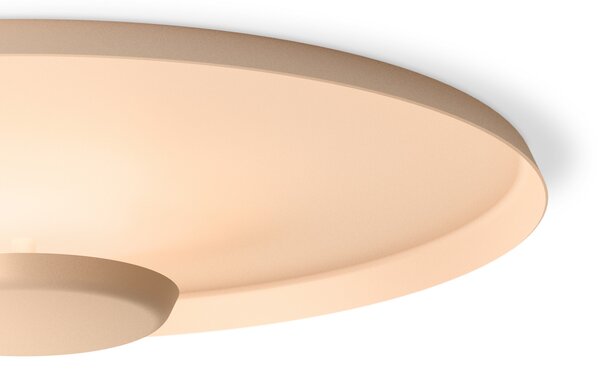 Vibia Aplică LED Top Ø 60 cm roz pal, reglabil, Roz / Rosé, Camera de zi / sufragerie, Metal, Modern