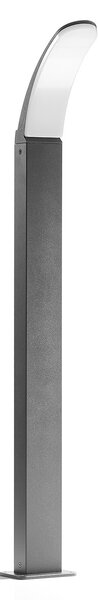 EGLO Lampă LED de trotuar Fiumicino formă arcuită, Negru, Metal, Modern