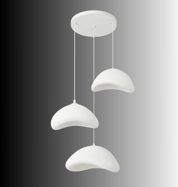 Brilagi - Lustra pe cablu WABI SABI 3xE27/40W/230V diam. 82 cm albă