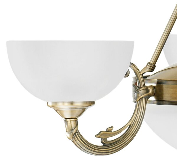 EGLO Savy lampă suspendată, cinci surse, reglabil, Bronz / Alamă Veche, Camera de zi / sufragerie, Metal