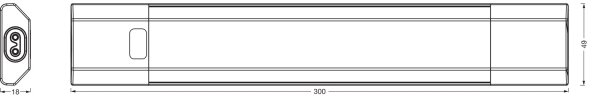Osram - LINEAR EDGE Lampă LED sub-dulap dimmabilă, cu senzor, LED/4W/230V, 30 cm, alb