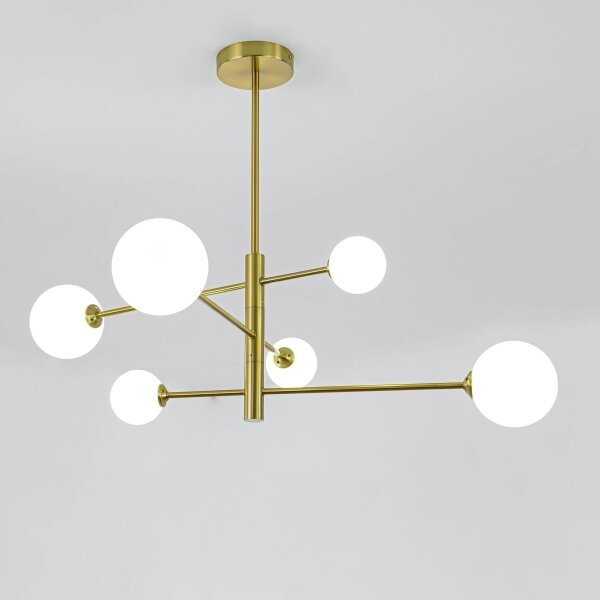 Lustră cu tijă DORADO 6xG9/40W/230V aurie