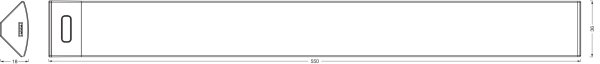 Osram - Lampă LED sub mobilier, reglabilă, cu senzor LINEAR ANGLE LED/7,5W/230V, alb