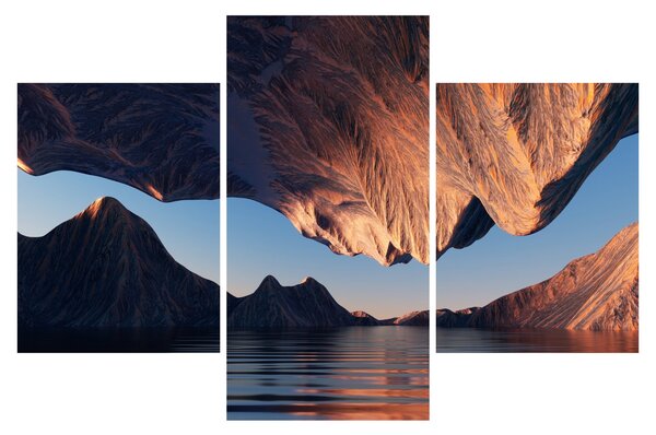 Tablou - Faleze 3D (90x60 cm)