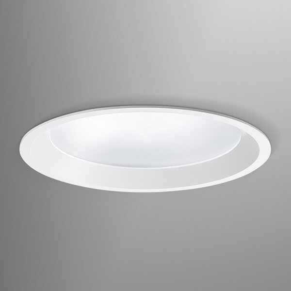 Egger Licht EGG DLS LED lumină încastrată Strato 190, Ø 19 cm, alb, Alb, Camera de zi / sufragerie, Metal, Modern, Corpuri de iluminat încastrate rotunde
