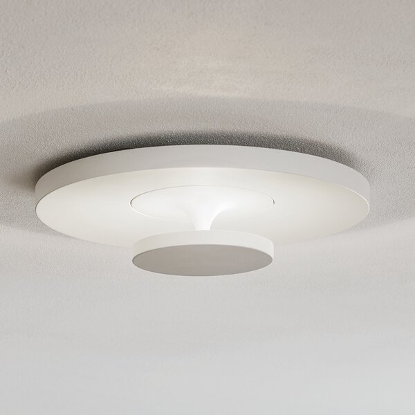 Egger Licht EGG DLS LED plafonieră Sunny, alb, Ø 38 cm, Alb, Camera de zi / sufragerie, Metal, Modern, Perete rotund