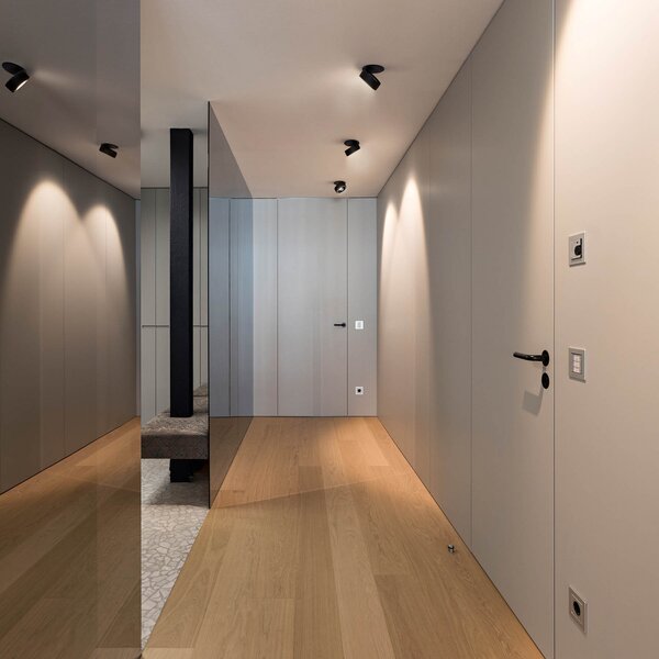 Egger Licht EGG DLS LED spot Clippo EP, negru-auriu, 2,700K, reglabil, Negru, Studiu / Birou, Metal, Modern