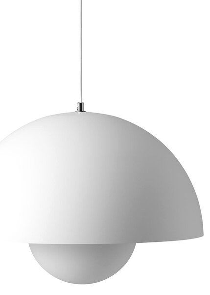 Lustră Pendul &Tradition, reglabil, Alb, Camera de zi, Metal, Design