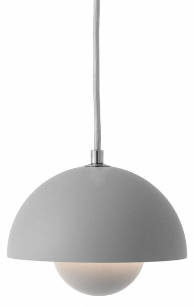 Lustră Pendul &Tradition, Flowerpot VP10, reglabil, Gri, Camera de zi, Metal, Design
