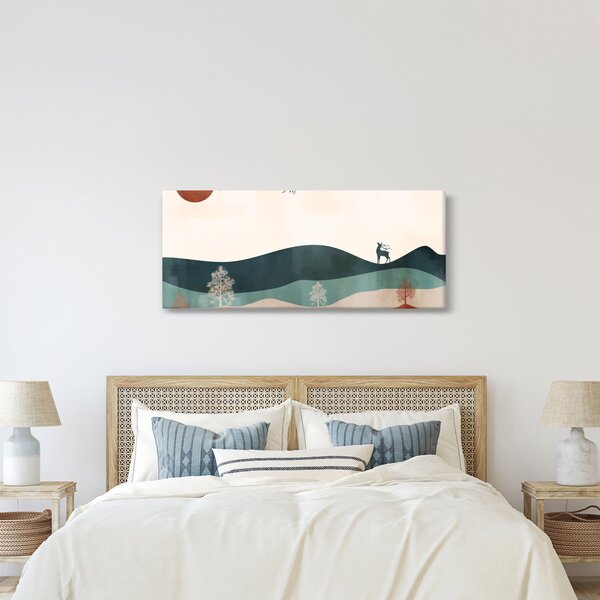 Tablou - Peisaj ilustrat (120x50 cm)