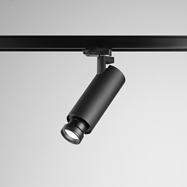 Egger Licht EGG DLS track spot Kelly, 15 - 90°, 2,700K, negru, reglabil, Negru, Studiu / Birou, Metal, Modern